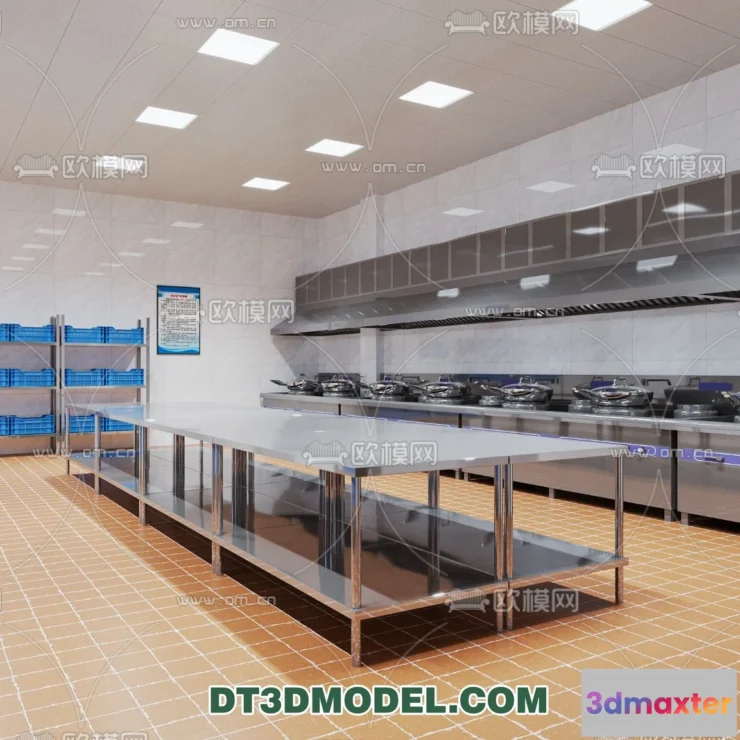 1388165 - Kitchen for Restaurant - 3D Models - 045 3D Max