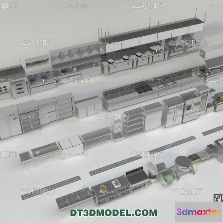 1388298 - Kitchen for Restaurant - 3D Models - 047 3D Max