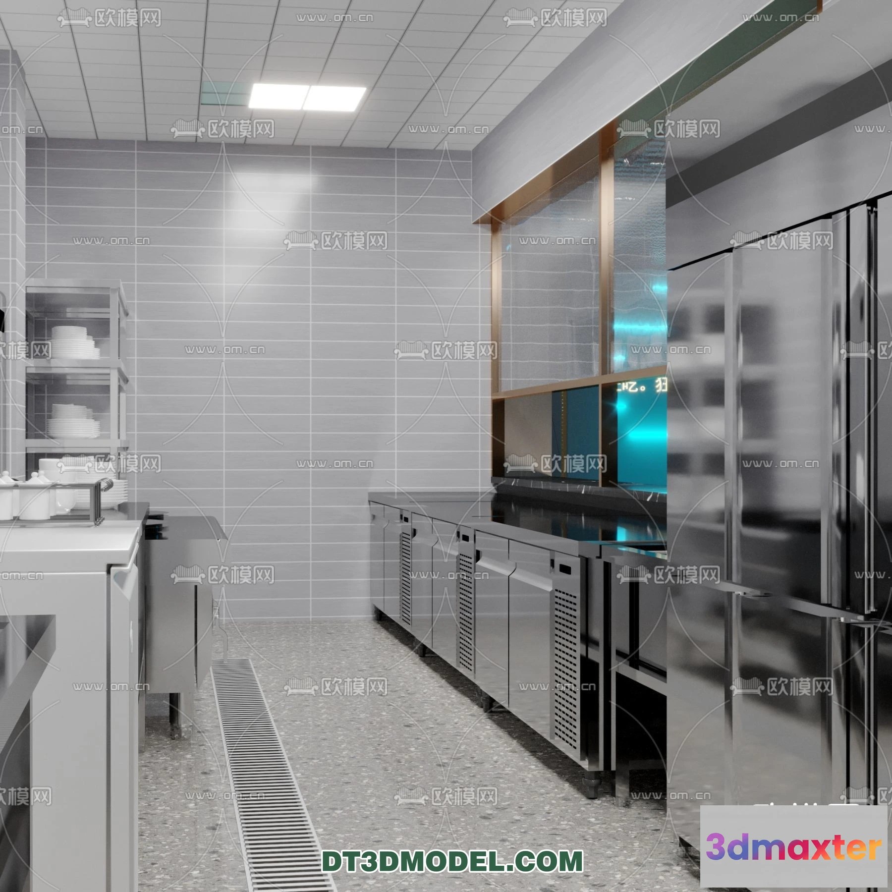 1388489 - Kitchen for Restaurant - 3D Models - 050 3D Max