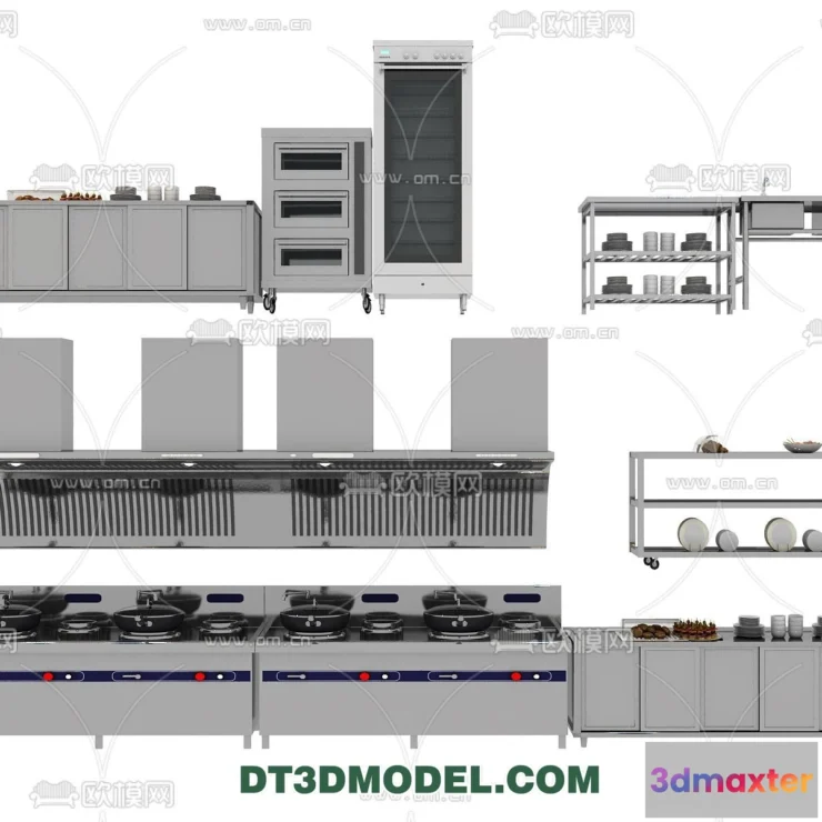 1388761 - Kitchen for Restaurant - 3D Models - 054 3D Max