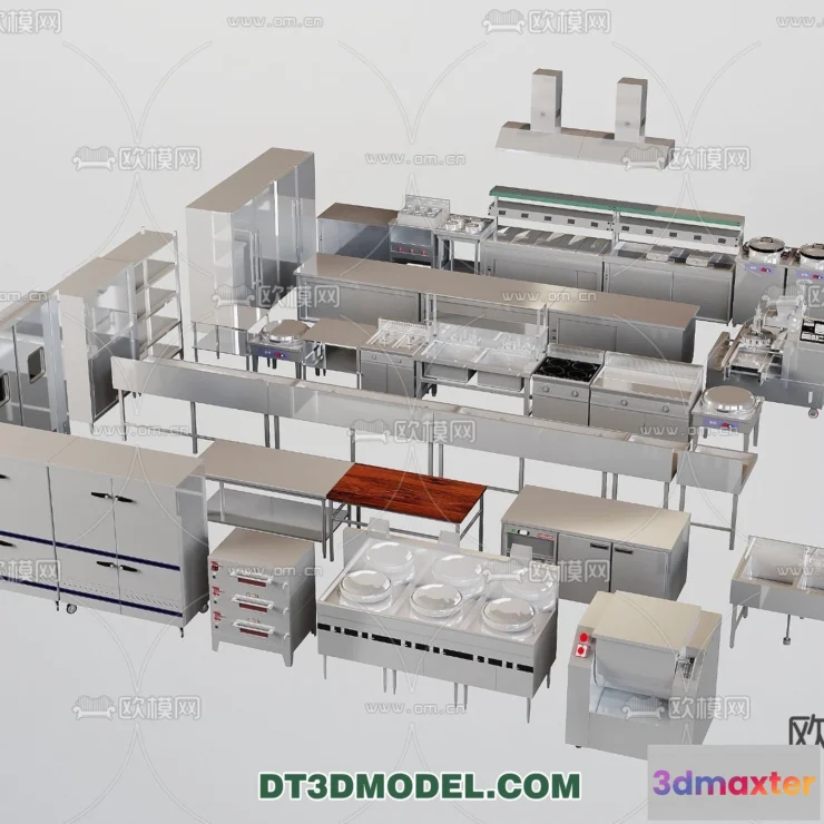 1389011 - Kitchen for Restaurant - 3D Models - 058 3D Max