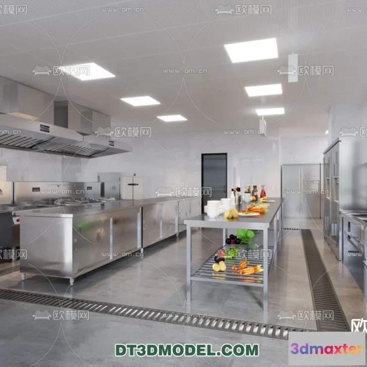1389075 - Kitchen for Restaurant - 3D Models - 059 3D Max