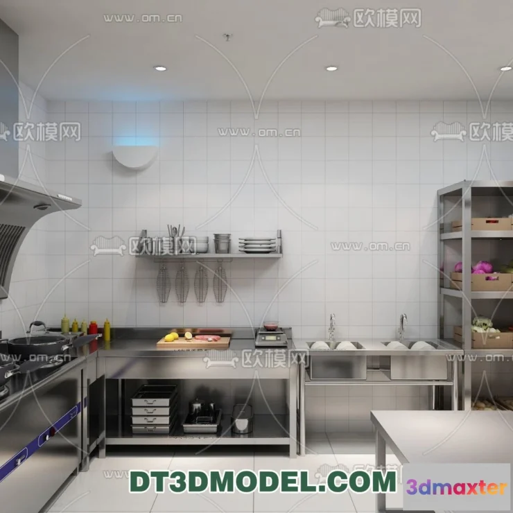 1389655 - Kitchen for Restaurant - 3D Models - 068 3D Max