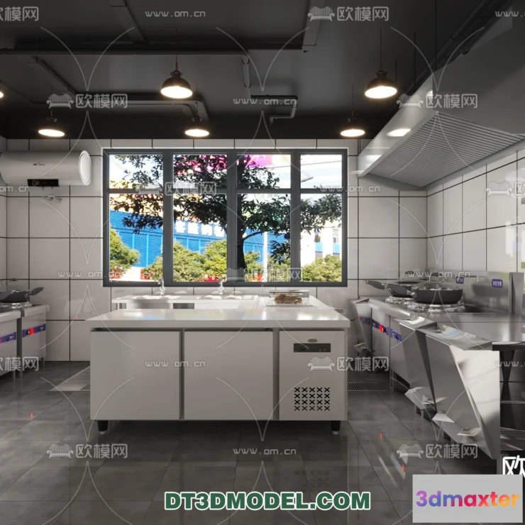 1389784 - Kitchen for Restaurant - 3D Models - 070 3D Max