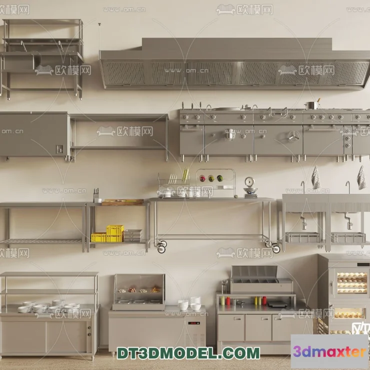 1389846 - Kitchen for Restaurant - 3D Models - 071 3D Max