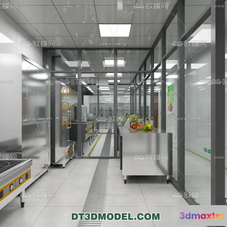 1389906 - Kitchen for Restaurant - 3D Models - 072 3D Max