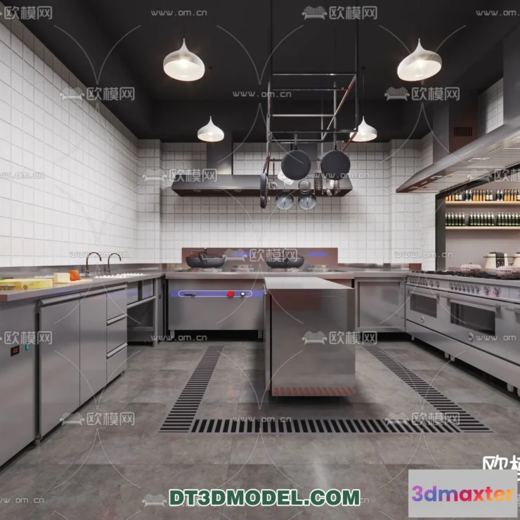 1389961 - Kitchen for Restaurant - 3D Models - 073 3D Max