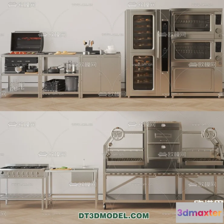 1390089 - Kitchen for Restaurant - 3D Models - 075 3D Max