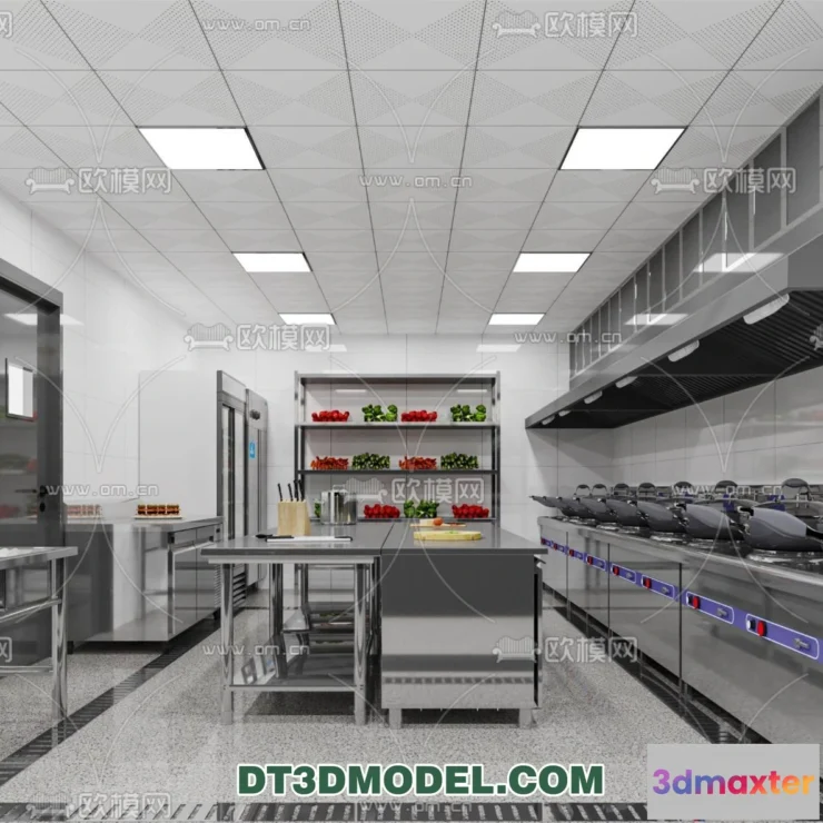 1390549 - Kitchen for Restaurant - 3D Models - 082 3D Max