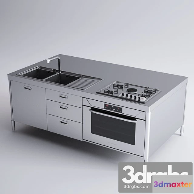 979032 - Alpes Inox Kitchen Island
