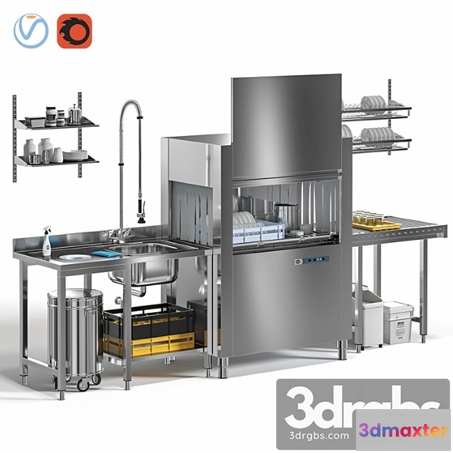 979182 - Conveyor Dishwasher Apache Arts 100