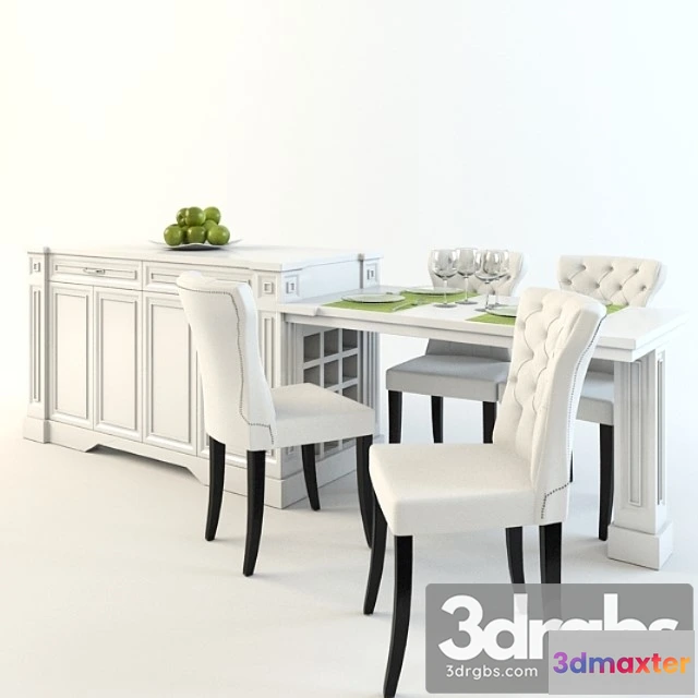 979216 - Dining table with chairs and an island
