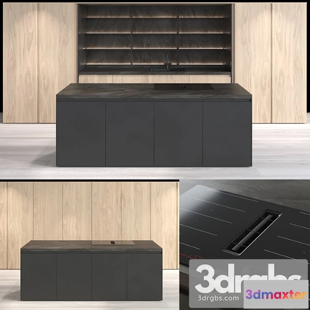 979260 - Hidden modern kitchen omoikiri mixer bosh