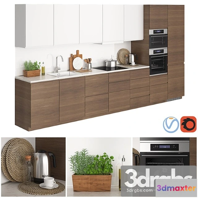 979312 - Ikea metod voxtorp walnut