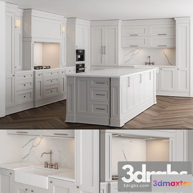 979916 - Kitchen neoclassic - white set 16