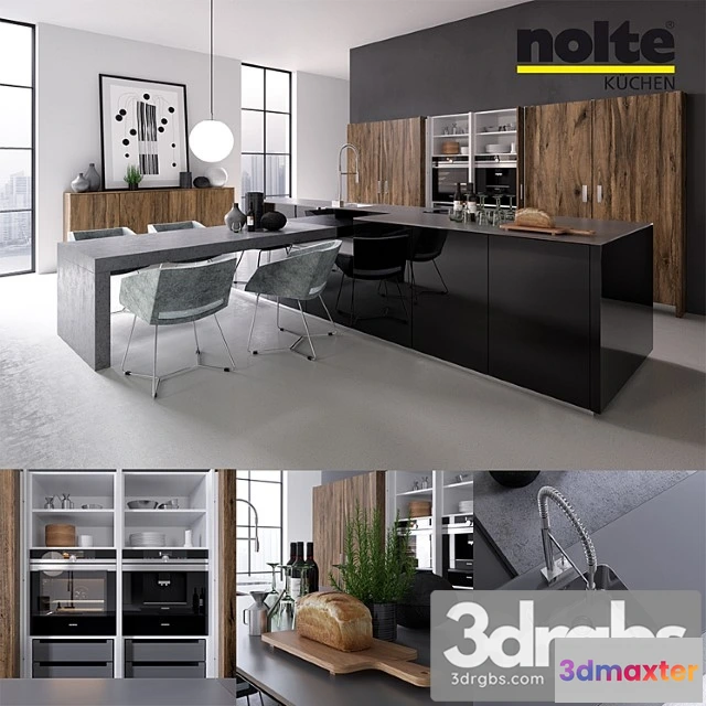 979998 - Kitchen Nolte Legno Vray Ggx Corona Pbr