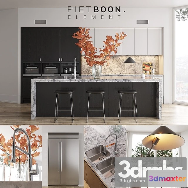 980020 - Kitchen piet boon element (vray ggx corona pbr)