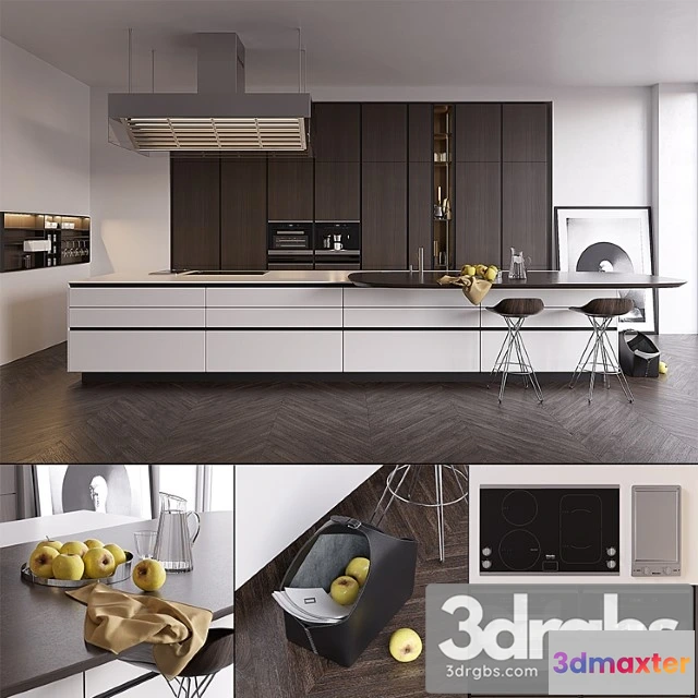 980044 - Kitchen poliform varenna twelve (vray ggx corona pbr)