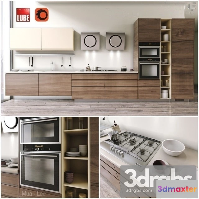 980226 - Lube Linda Kitchen Cabinet