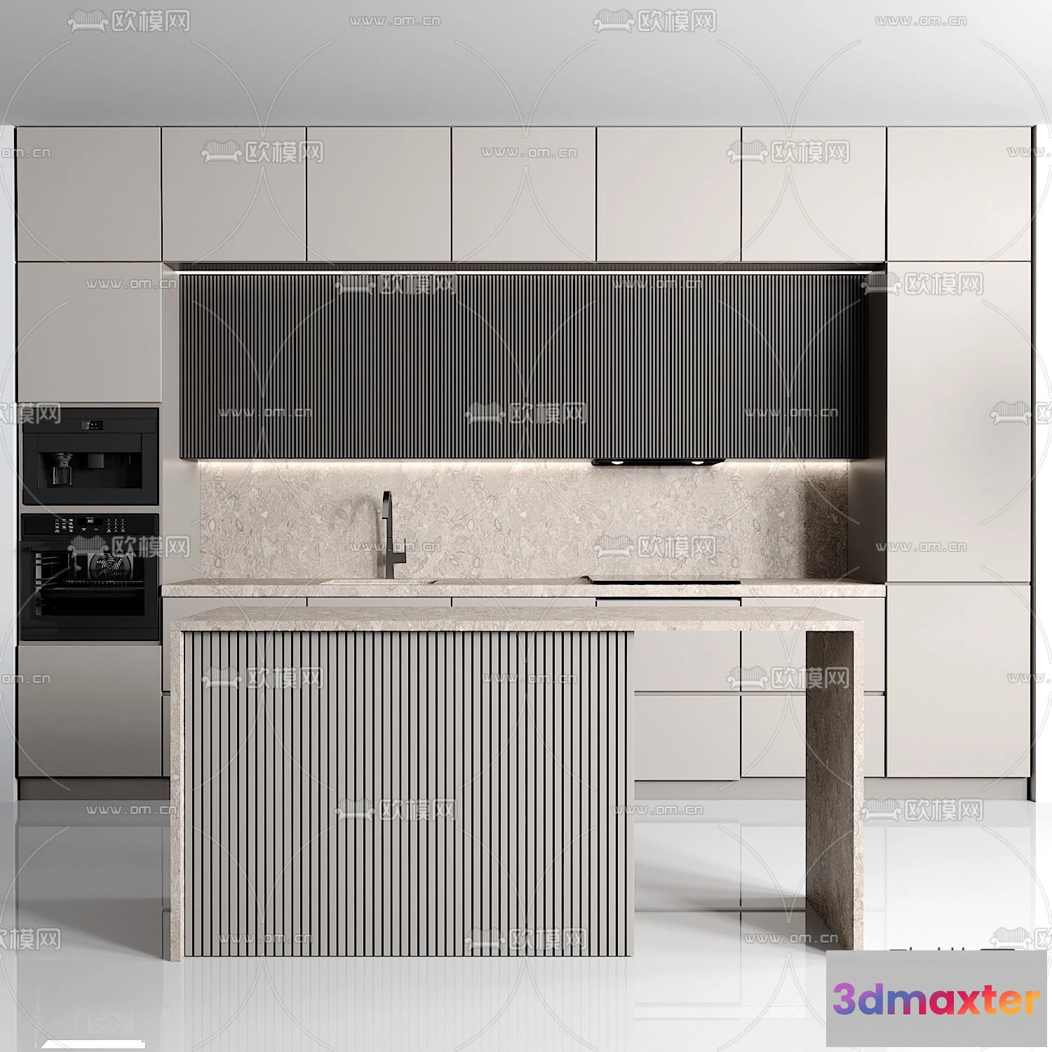 1536838 - KITCHEN 3D MODELS - 3D Model For Interior Design - 11589 3D Max