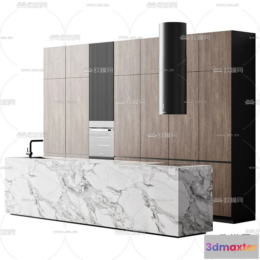 1536846 - KITCHEN 3D MODELS - 3D Model For Interior Design - 11593 3D Max