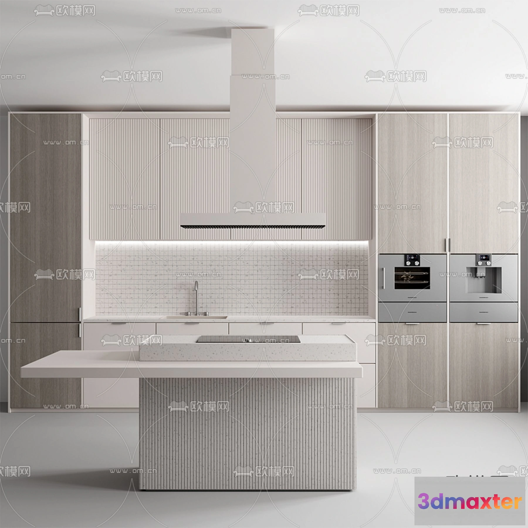 1536872 - KITCHEN 3D MODELS - 3D Model For Interior Design - 11606 3D Max