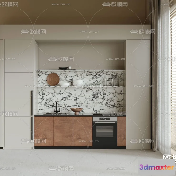 1536880 - KITCHEN 3D MODELS - 3D Model For Interior Design - 11610 3D Max