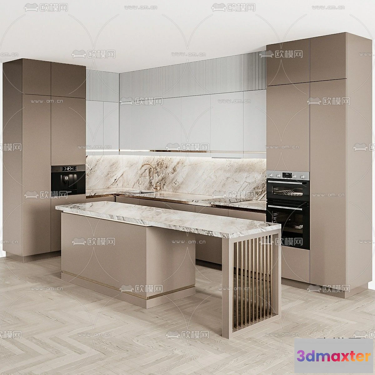 1536882 - KITCHEN 3D MODELS - 3D Model For Interior Design - 11611 3D Max