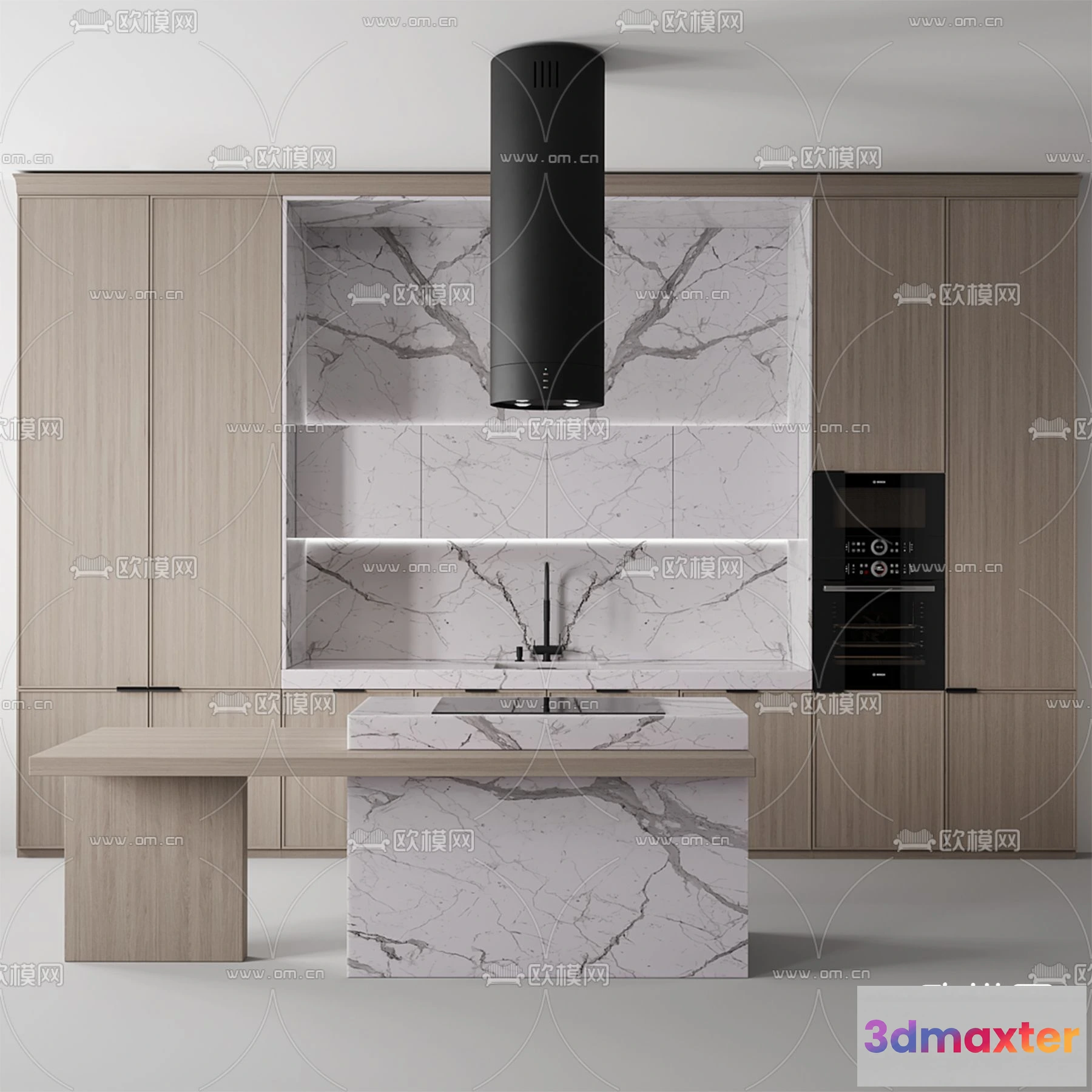 1536892 - KITCHEN 3D MODELS - 3D Model For Interior Design - 11616 3D Max