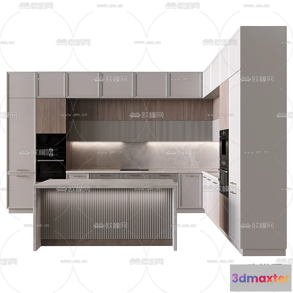 1536896 - KITCHEN 3D MODELS - 3D Model For Interior Design - 11618 3D Max