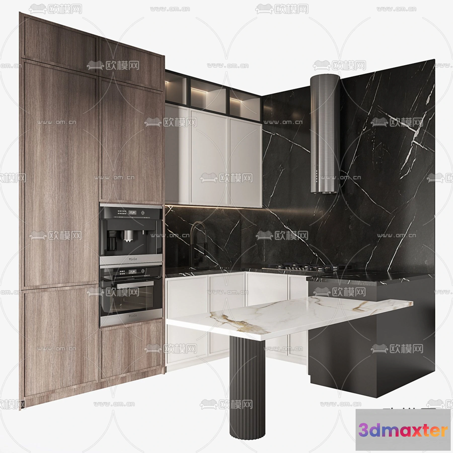 1536904 - KITCHEN 3D MODELS - 3D Model For Interior Design - 11622 3D Max