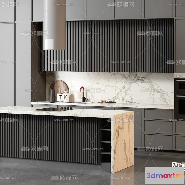 1536906 - KITCHEN 3D MODELS - 3D Model For Interior Design - 11623 3D Max