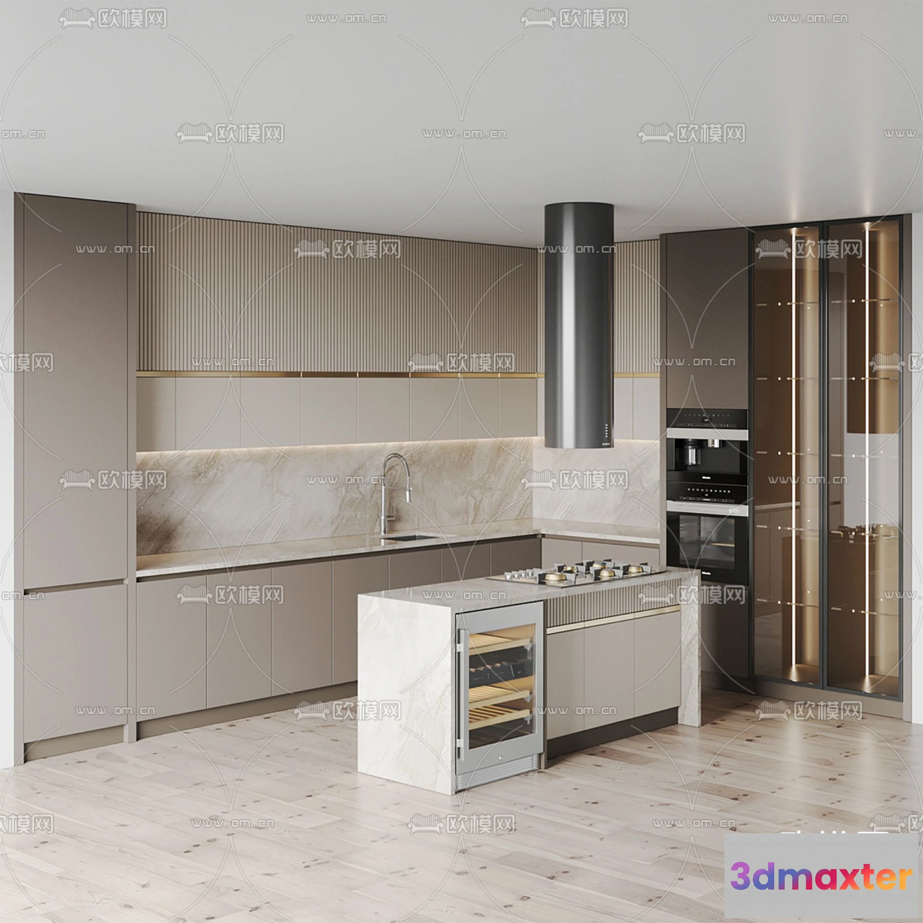 1536912 - KITCHEN 3D MODELS - 3D Model For Interior Design - 11626 3D Max