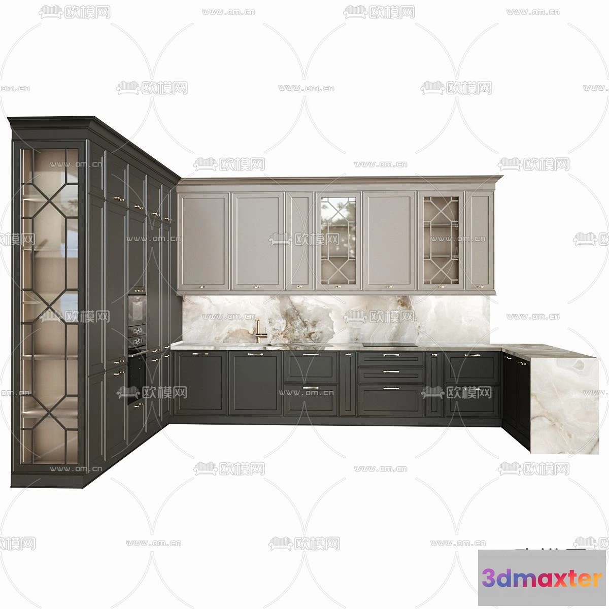 1536920 - KITCHEN 3D MODELS - 3D Model For Interior Design - 11630 3D Max