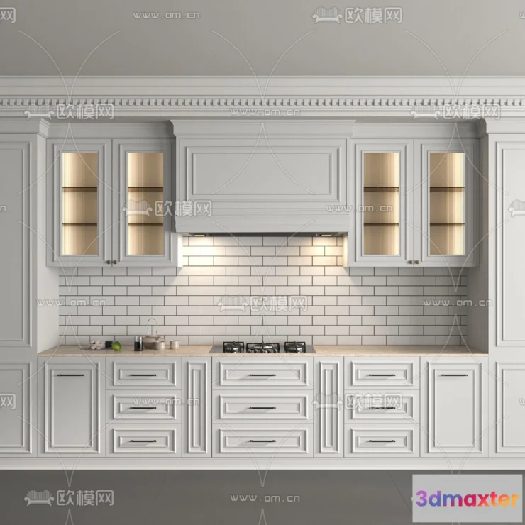 1536928 - KITCHEN 3D MODELS - 3D Model For Interior Design - 11634 3D Max