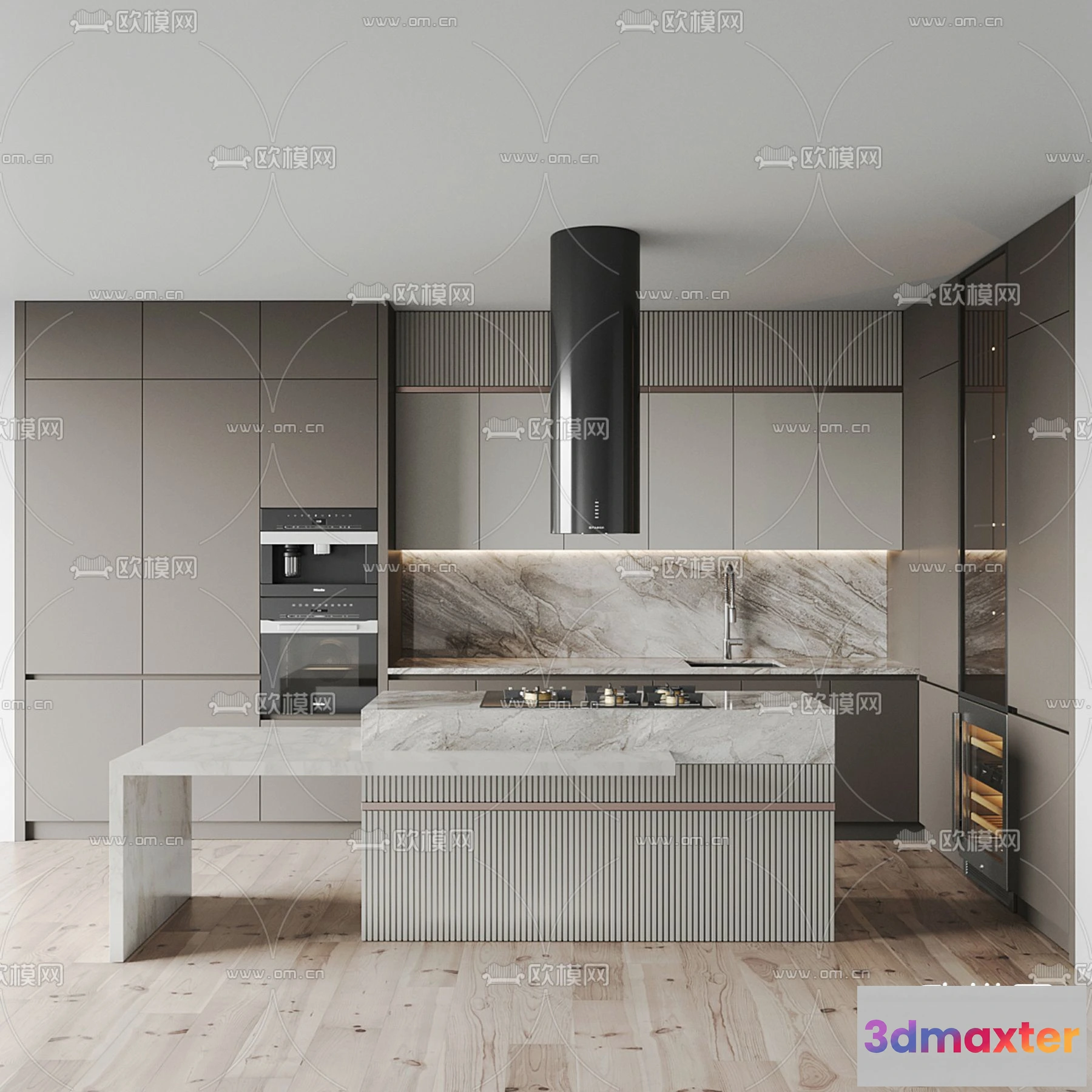 1536930 - KITCHEN 3D MODELS - 3D Model For Interior Design - 11635 3D Max