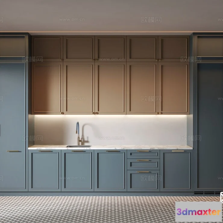 1536960 - KITCHEN 3D MODELS - 3D Model For Interior Design - 11650 3D Max