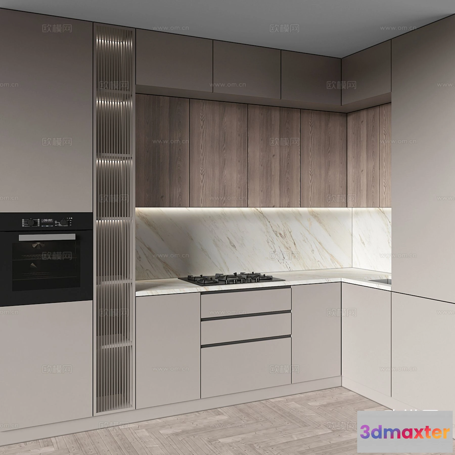 1536966 - KITCHEN 3D MODELS - 3D Model For Interior Design - 11653 3D Max