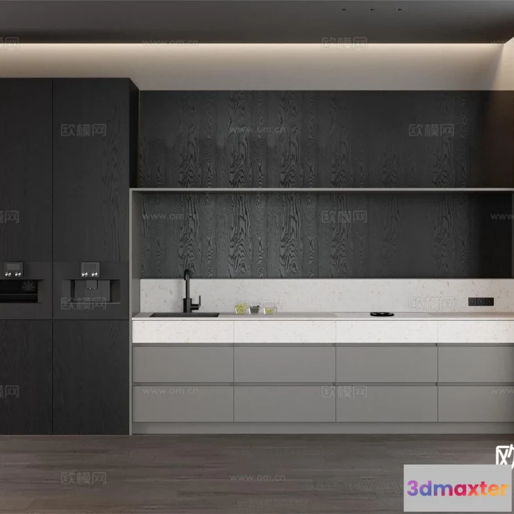 1536968 - KITCHEN 3D MODELS - 3D Model For Interior Design - 11654 3D Max