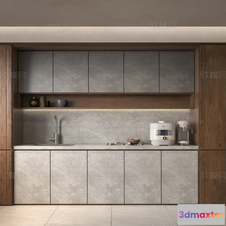 1536970 - KITCHEN 3D MODELS - 3D Model For Interior Design - 11655 3D Max