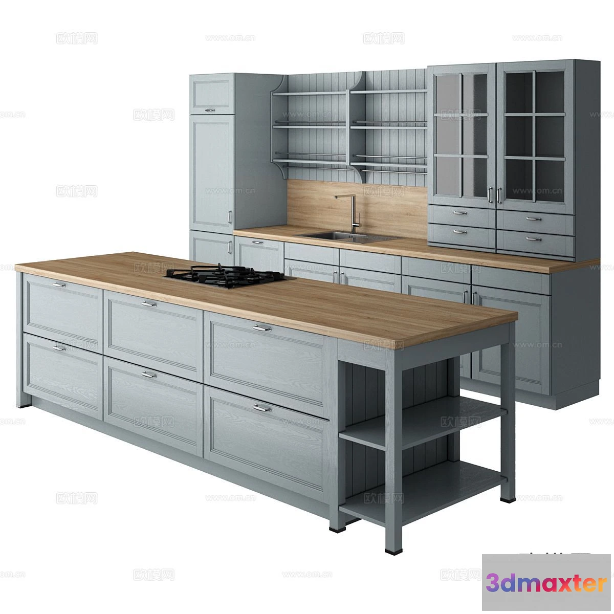 1536972 - KITCHEN 3D MODELS - 3D Model For Interior Design - 11656 3D Max