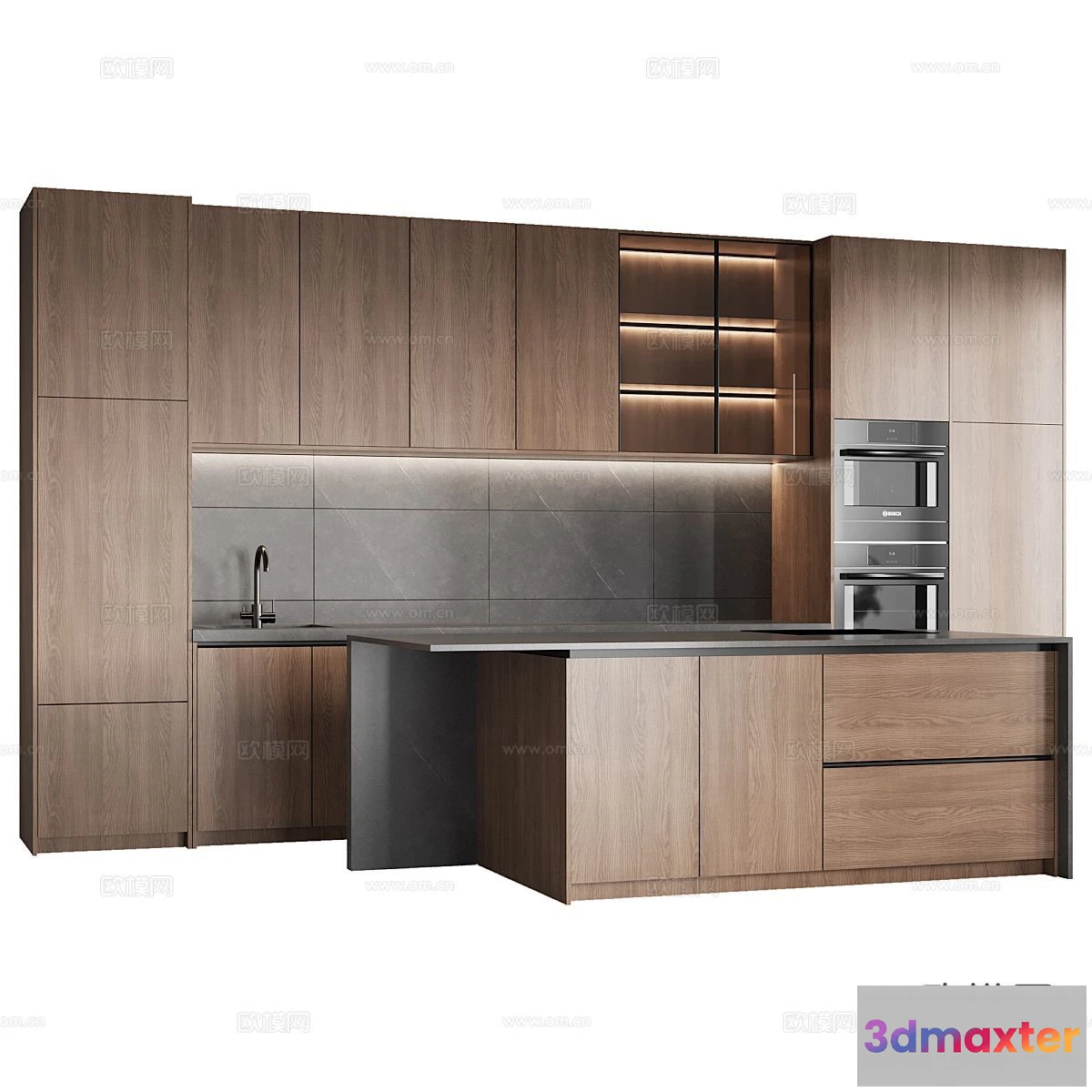 1536976 - KITCHEN 3D MODELS - 3D Model For Interior Design - 11658 3D Max