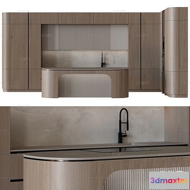 1536988 - KITCHEN 3D MODELS - 3D Model For Interior Design - 11664 3D Max