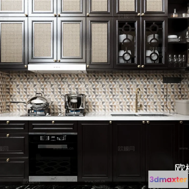 1536990 - KITCHEN 3D MODELS - 3D Model For Interior Design - 11665 3D Max