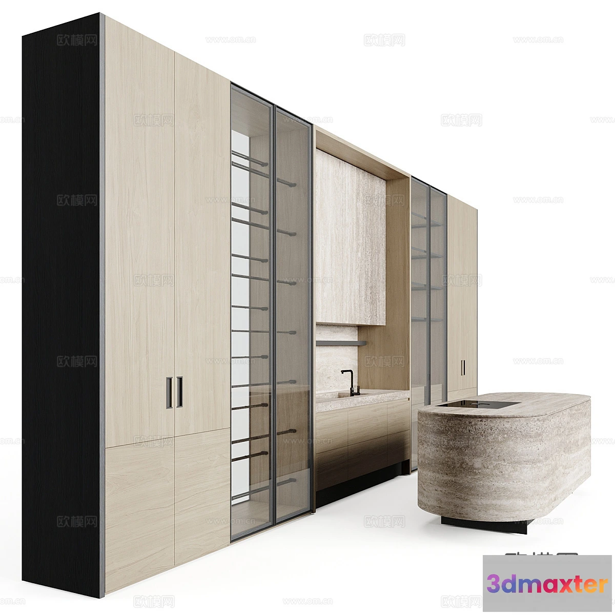 1537000 - KITCHEN 3D MODELS - 3D Model For Interior Design - 11670 3D Max