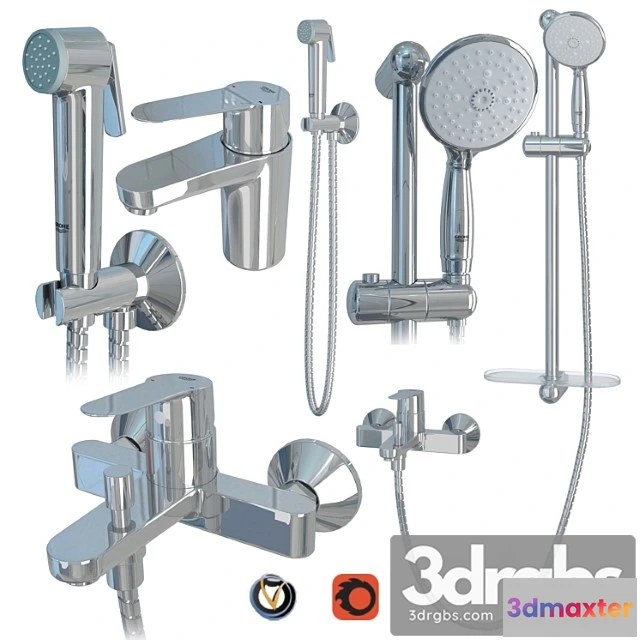 1014216 - Grohe bauedge faucet set