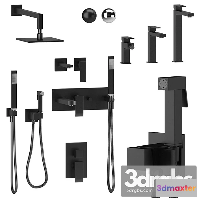 1014316 - Paffoni elle black matt and chrome