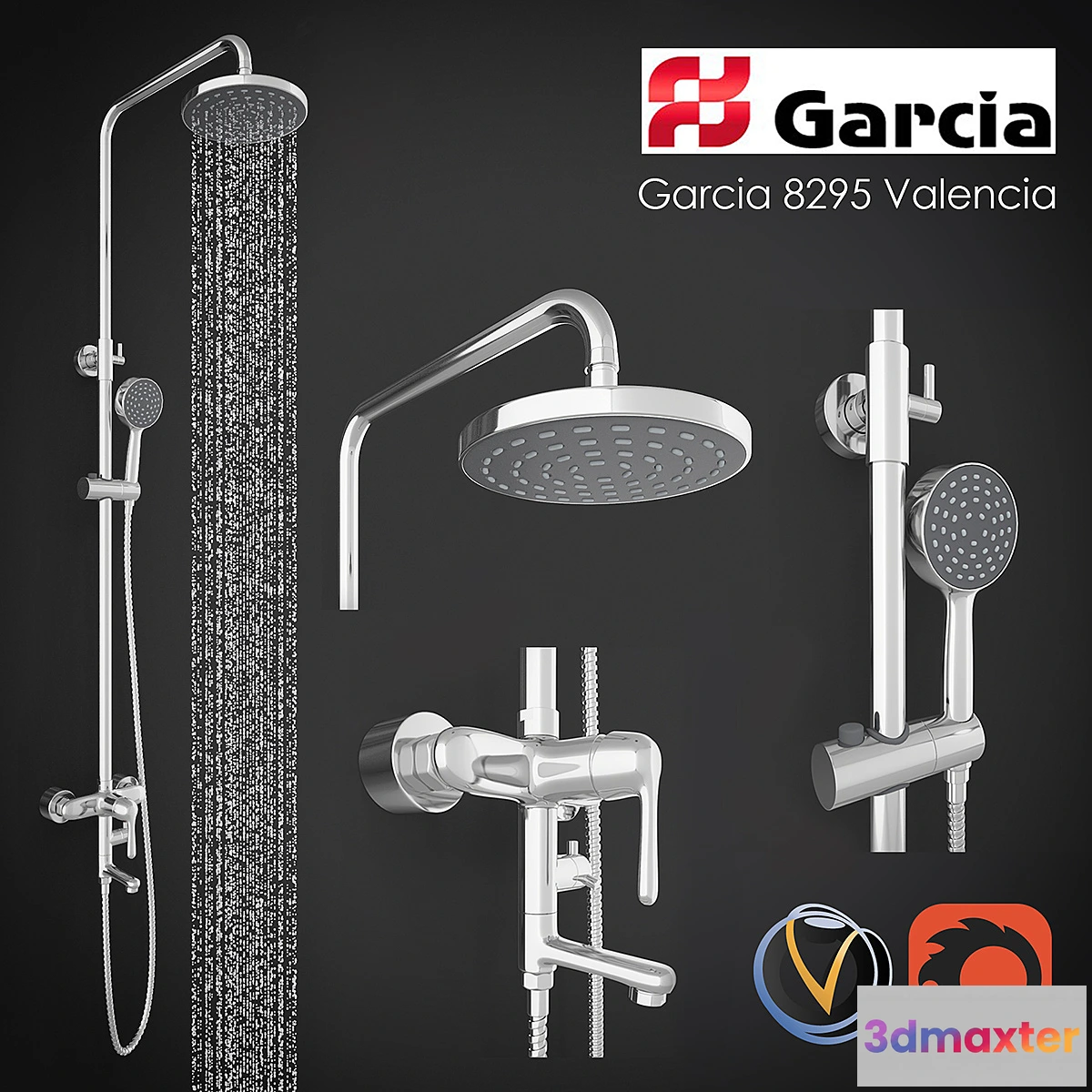 1279966 - Shower-Garcia Valencia 8295 3D Max