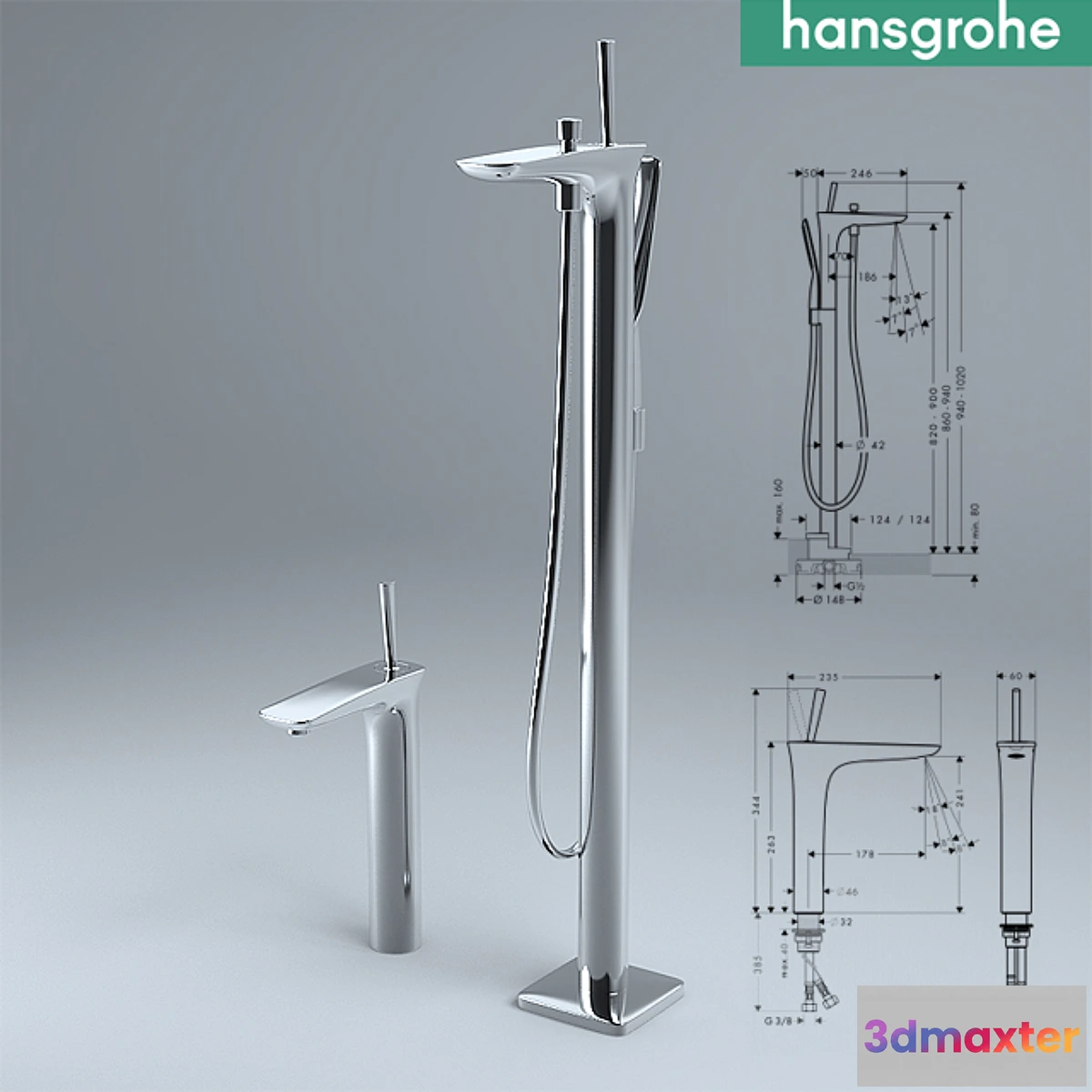 1281384 - Hansgrohe Puravida 3D Max
