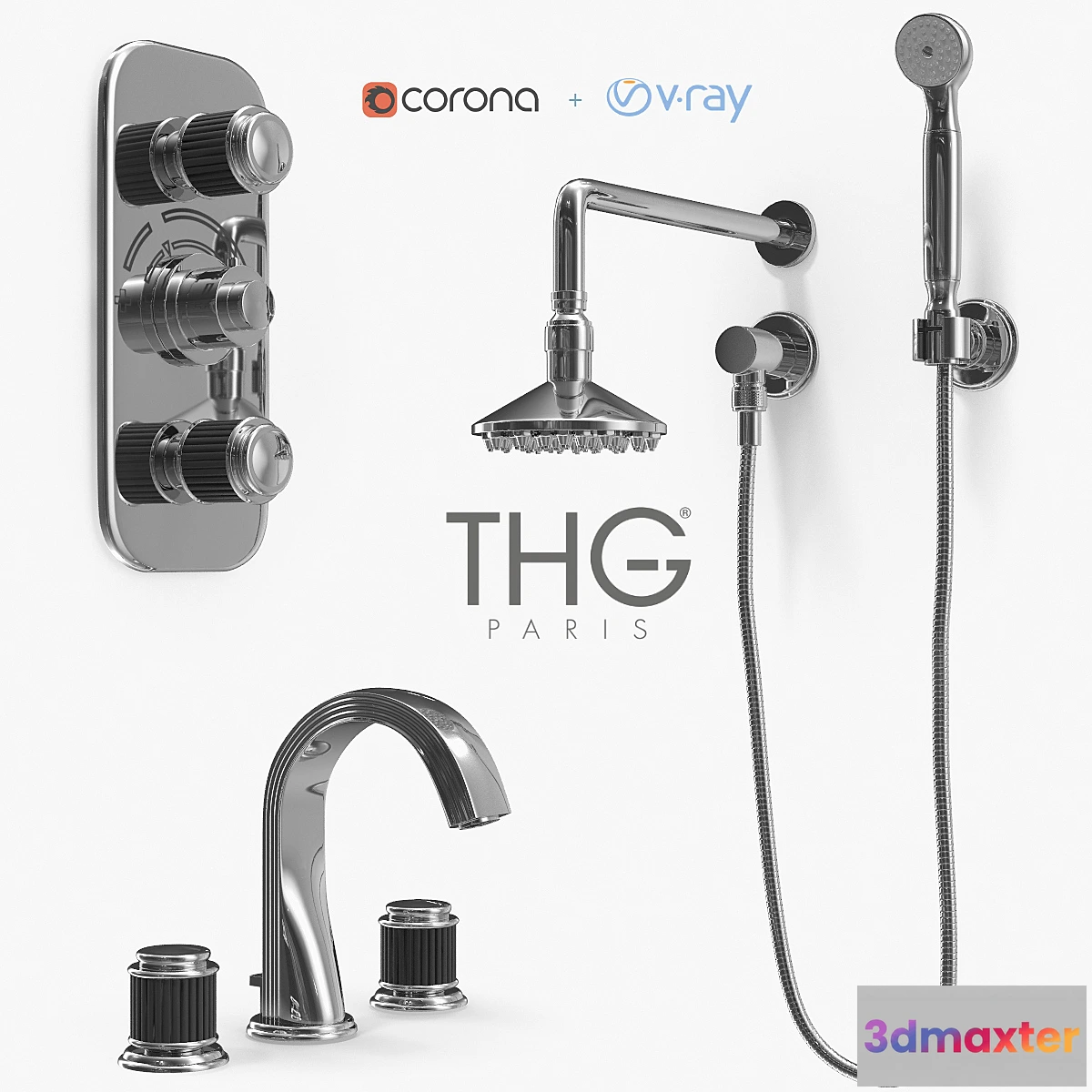 1285030 - THG Paris - Jaipur shower set 3D Max